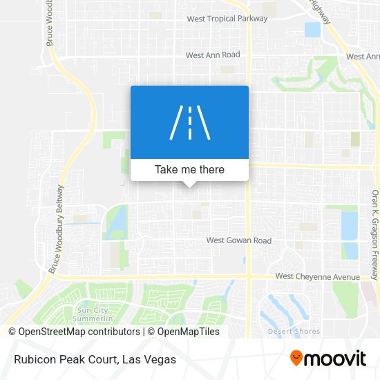 Rubicon Peak Court map
