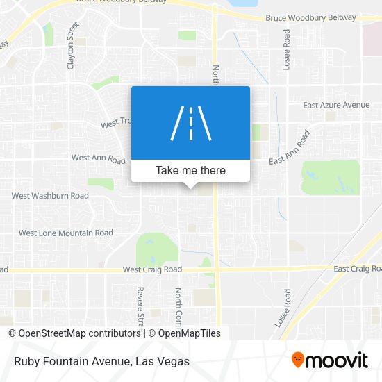 Ruby Fountain Avenue map