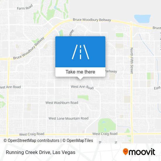Mapa de Running Creek Drive