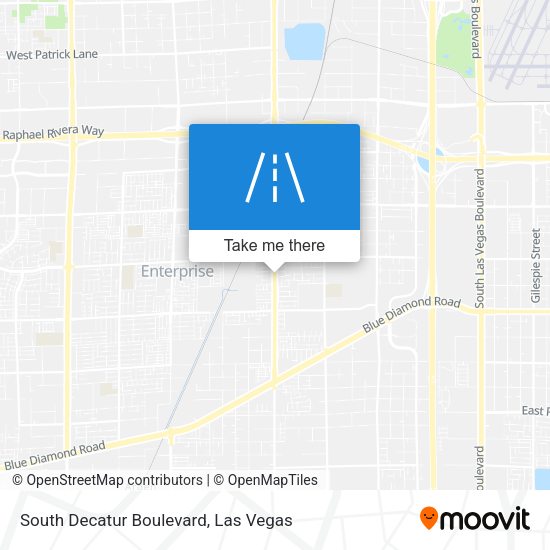 South Decatur Boulevard map
