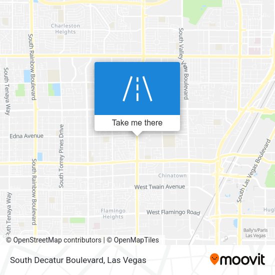 South Decatur Boulevard map