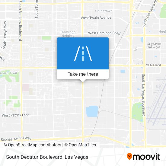 South Decatur Boulevard map
