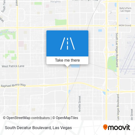 Mapa de South Decatur Boulevard