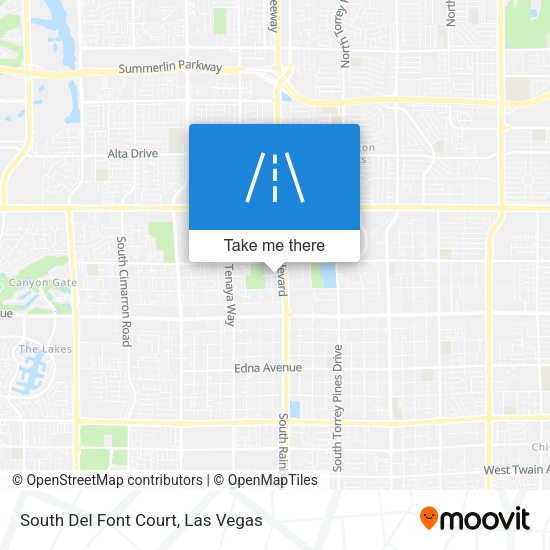 South Del Font Court map