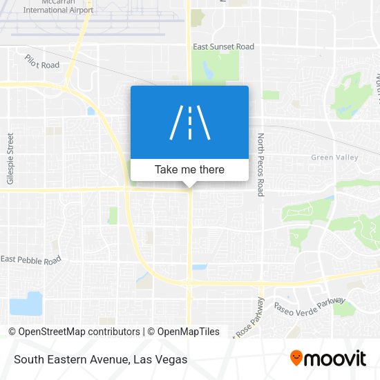Mapa de South Eastern Avenue