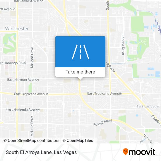 Mapa de South El Arroya Lane