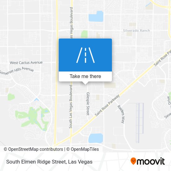 South Elmen Ridge Street map