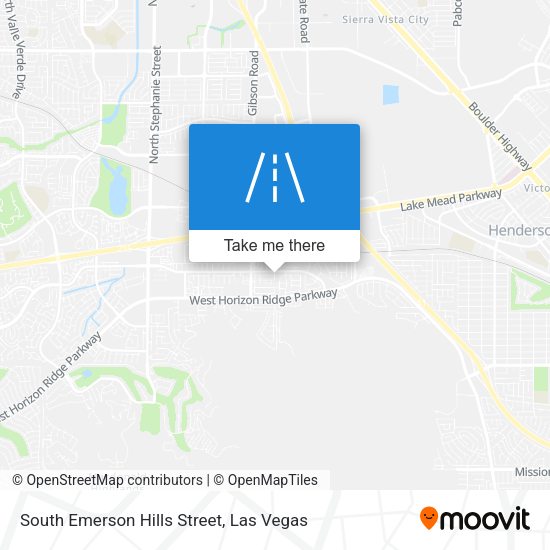 South Emerson Hills Street map