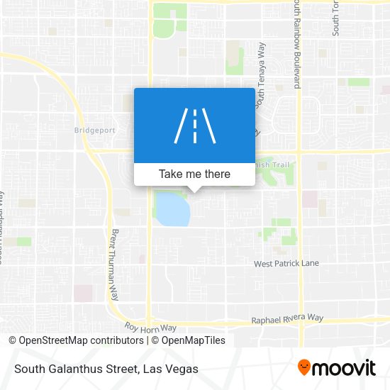 South Galanthus Street map