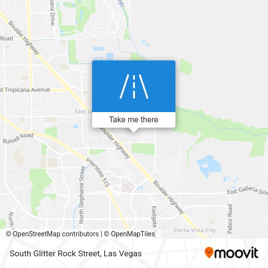 South Glitter Rock Street map