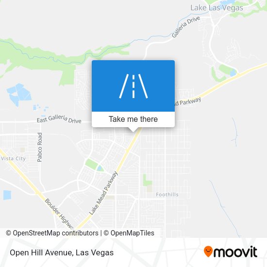 Open Hill Avenue map