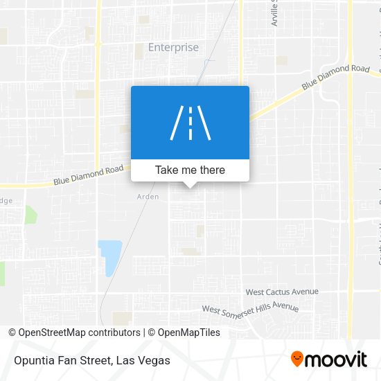 Mapa de Opuntia Fan Street