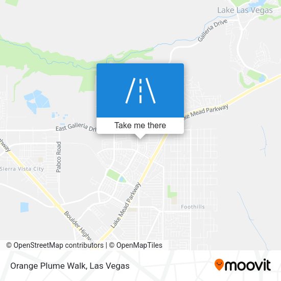 Orange Plume Walk map