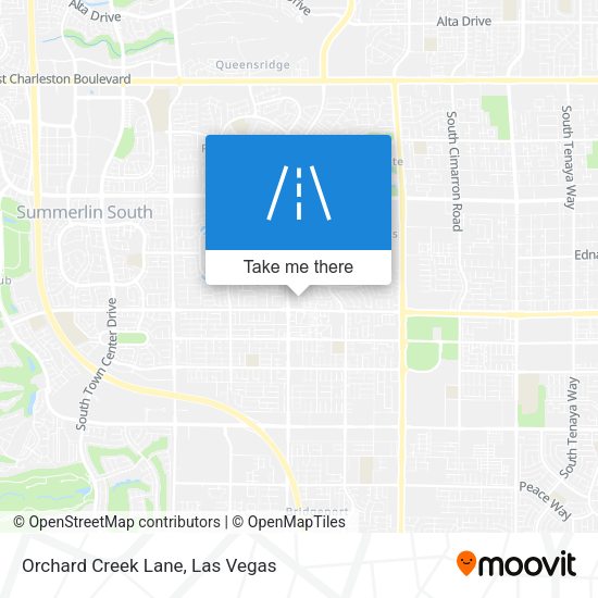 Orchard Creek Lane map
