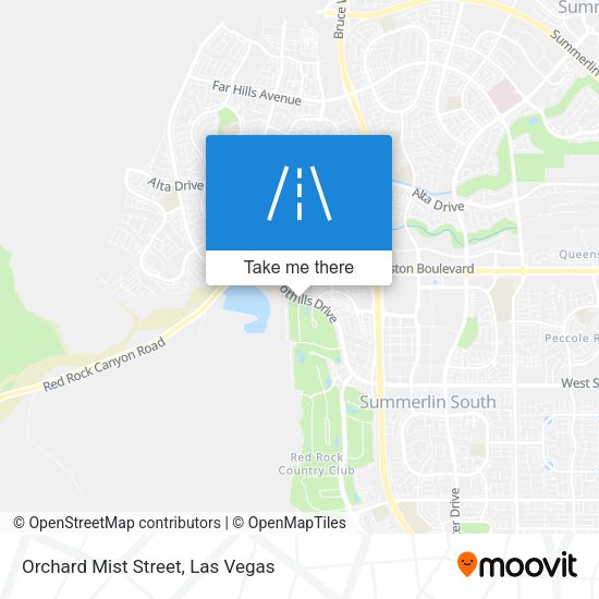 Orchard Mist Street map