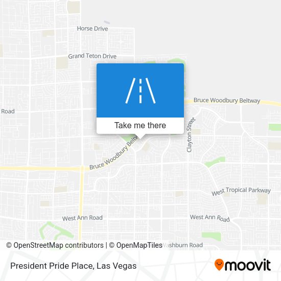 President Pride Place map