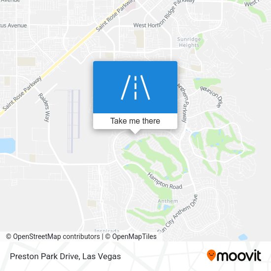 Preston Park Drive map