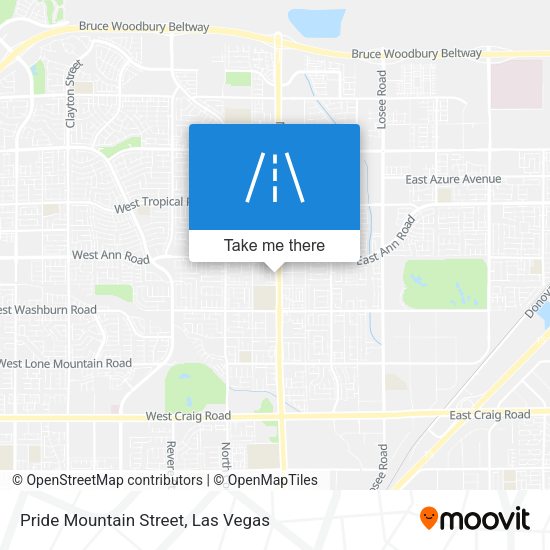 Pride Mountain Street map