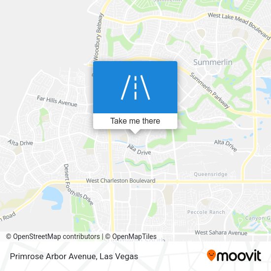 Primrose Arbor Avenue map