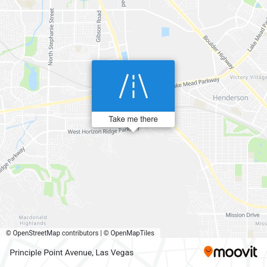 Principle Point Avenue map