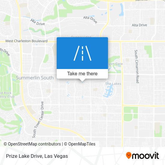 Prize Lake Drive map