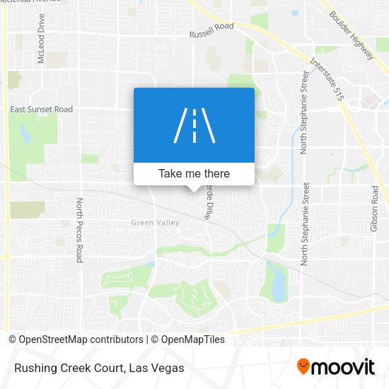 Rushing Creek Court map