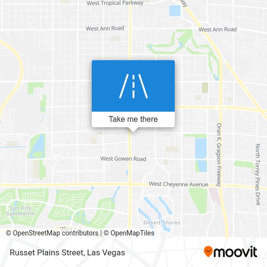 Mapa de Russet Plains Street