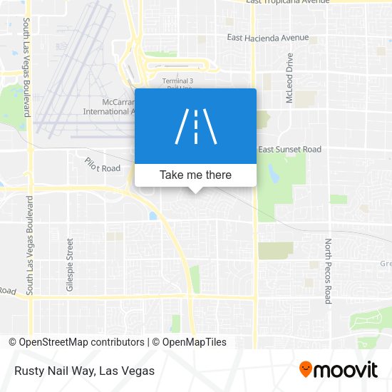 Mapa de Rusty Nail Way