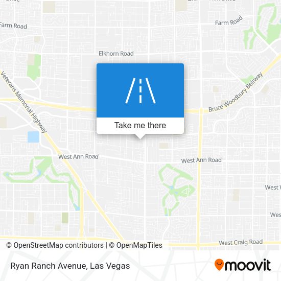 Mapa de Ryan Ranch Avenue