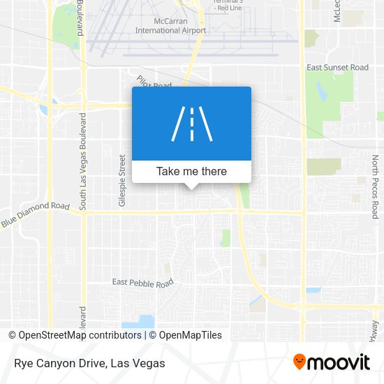 Mapa de Rye Canyon Drive