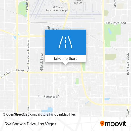 Rye Canyon Drive map