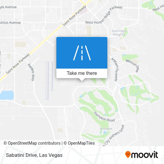 Mapa de Sabatini Drive