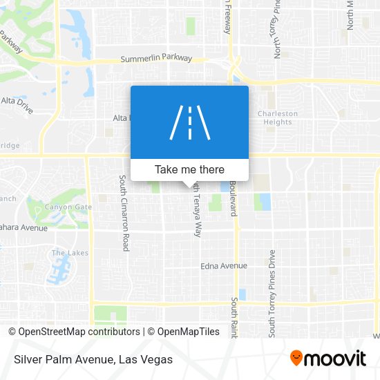 Mapa de Silver Palm Avenue