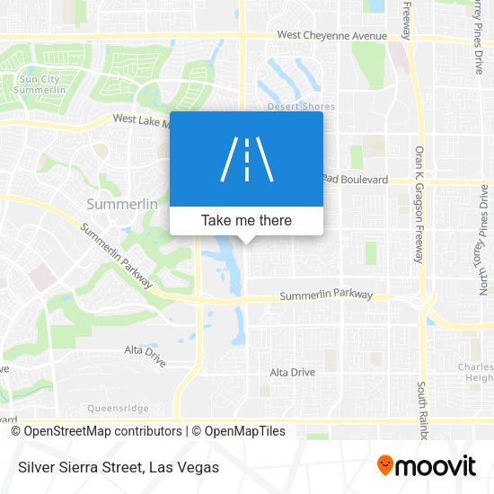 Silver Sierra Street map