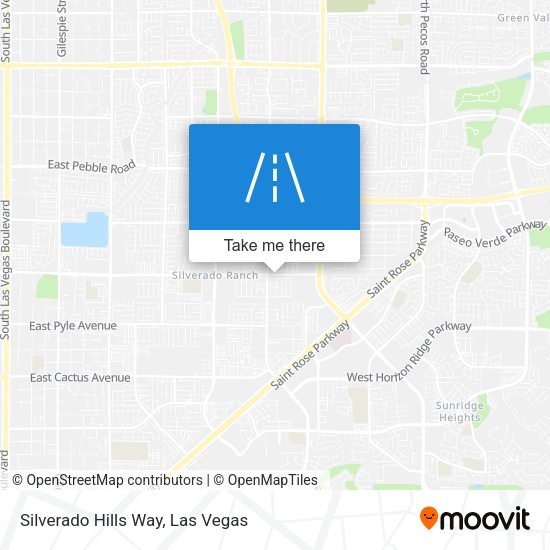 Silverado Hills Way map