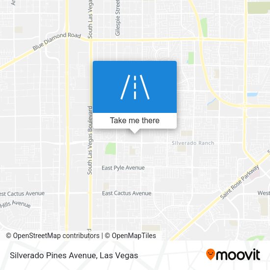 Silverado Pines Avenue map