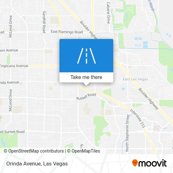 Mapa de Orinda Avenue
