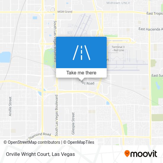Orville Wright Court map
