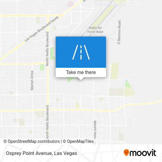 Osprey Point Avenue map