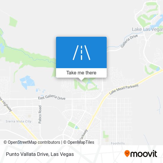 Punto Vallata Drive map