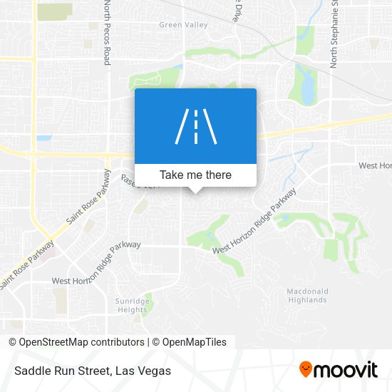 Saddle Run Street map