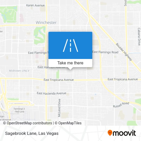 Mapa de Sagebrook Lane