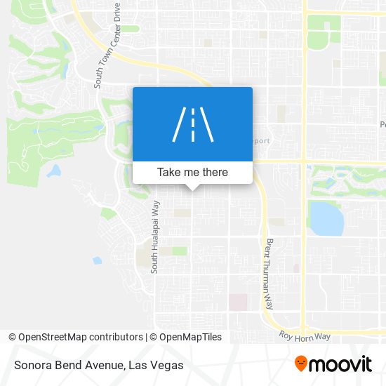 Sonora Bend Avenue map