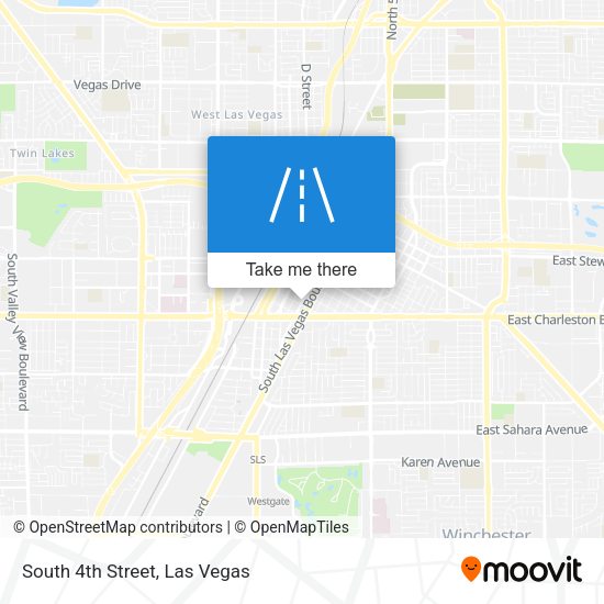 Mapa de South 4th Street