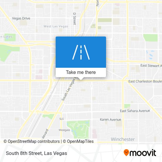 South 8th Street map