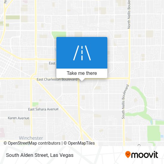 South Alden Street map