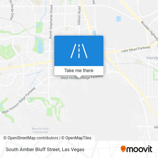 South Amber Bluff Street map