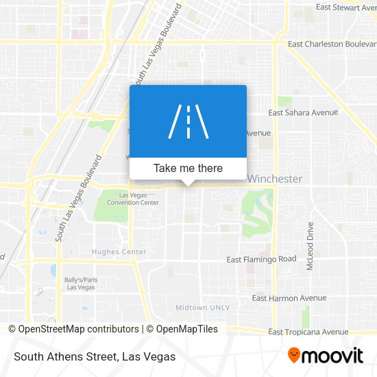 South Athens Street map