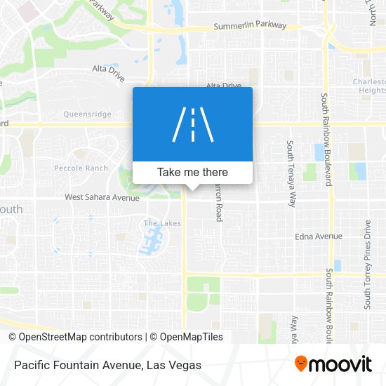 Pacific Fountain Avenue map