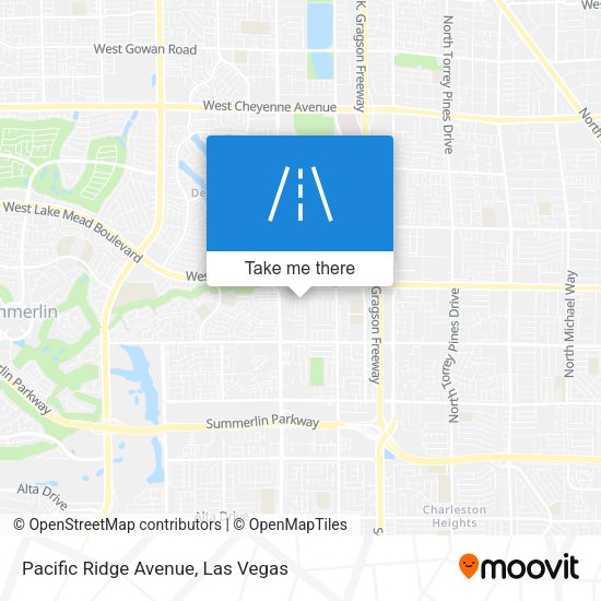 Mapa de Pacific Ridge Avenue